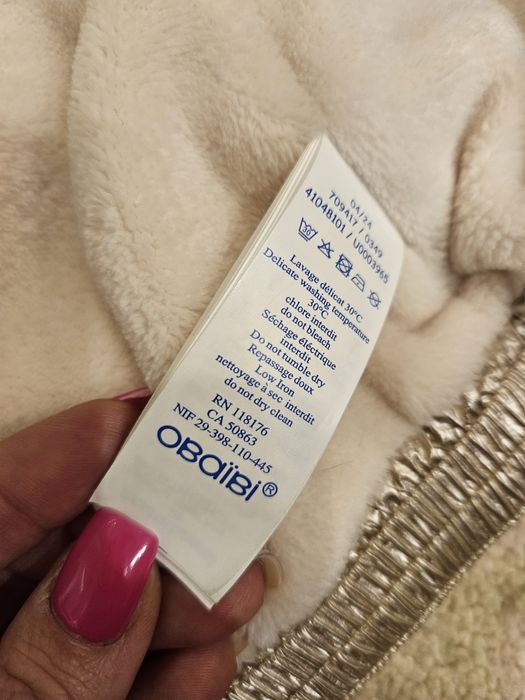 Златист ватиран елек Okaidi & Obaibi 12m/74 cm