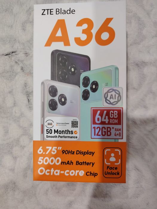 Zte blade a36 новый телефон дёшево
