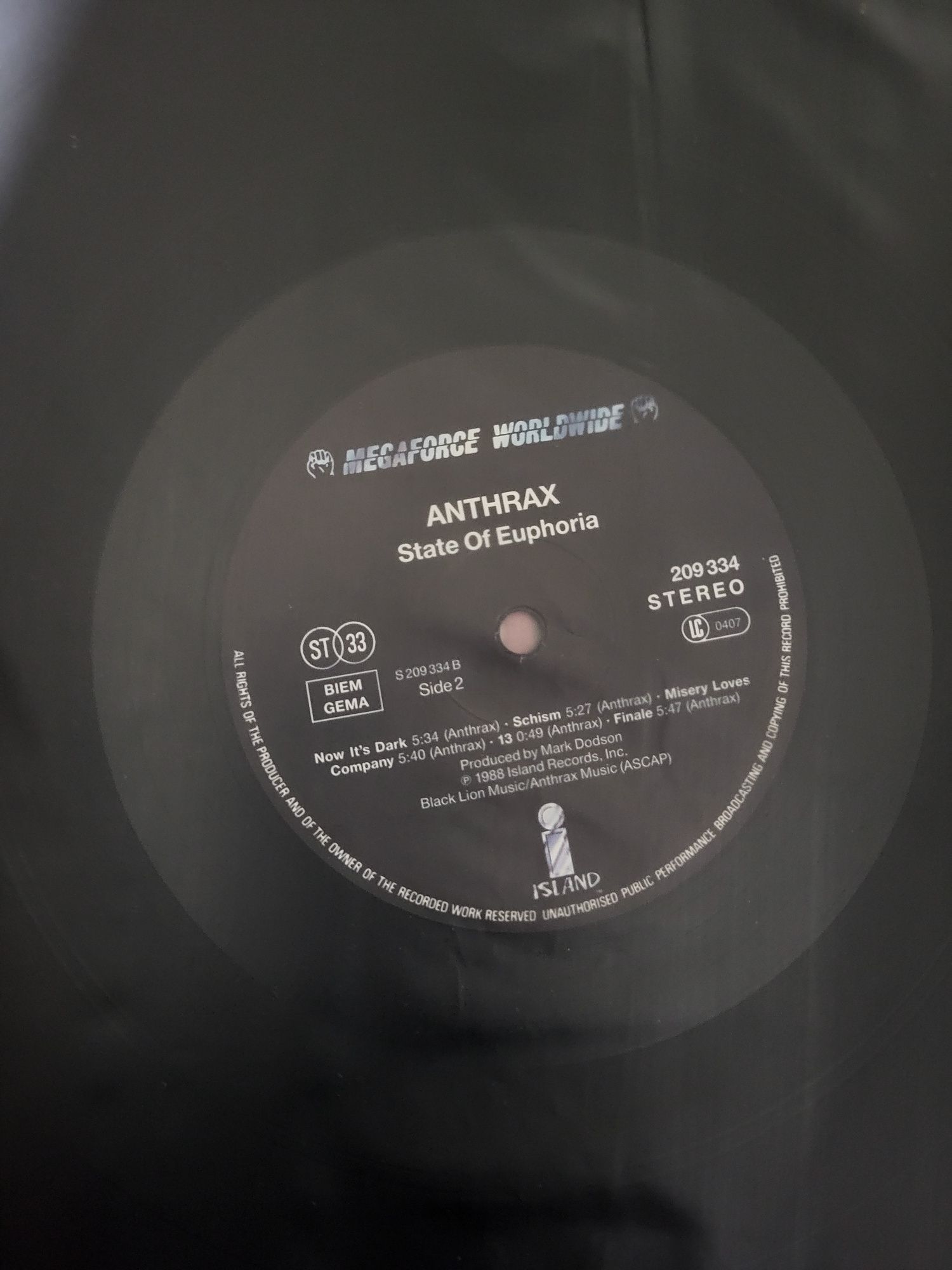 Antrax-State of euphoria-албум 1988г