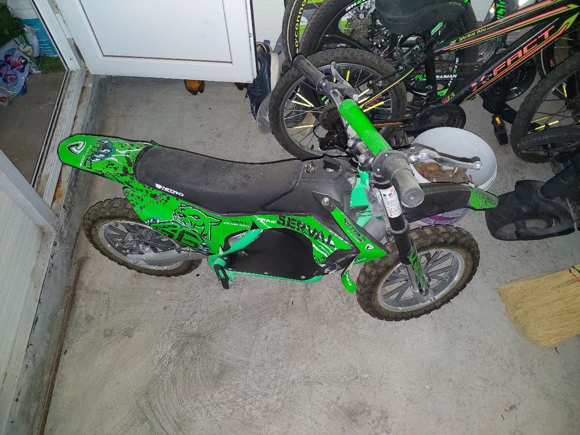 Mini motocicleta electrica NITRO Eco Serval 500W 10/10 #Verde	2