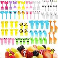 Mini furculițe pentru copii, salată fructe,tort,etc.