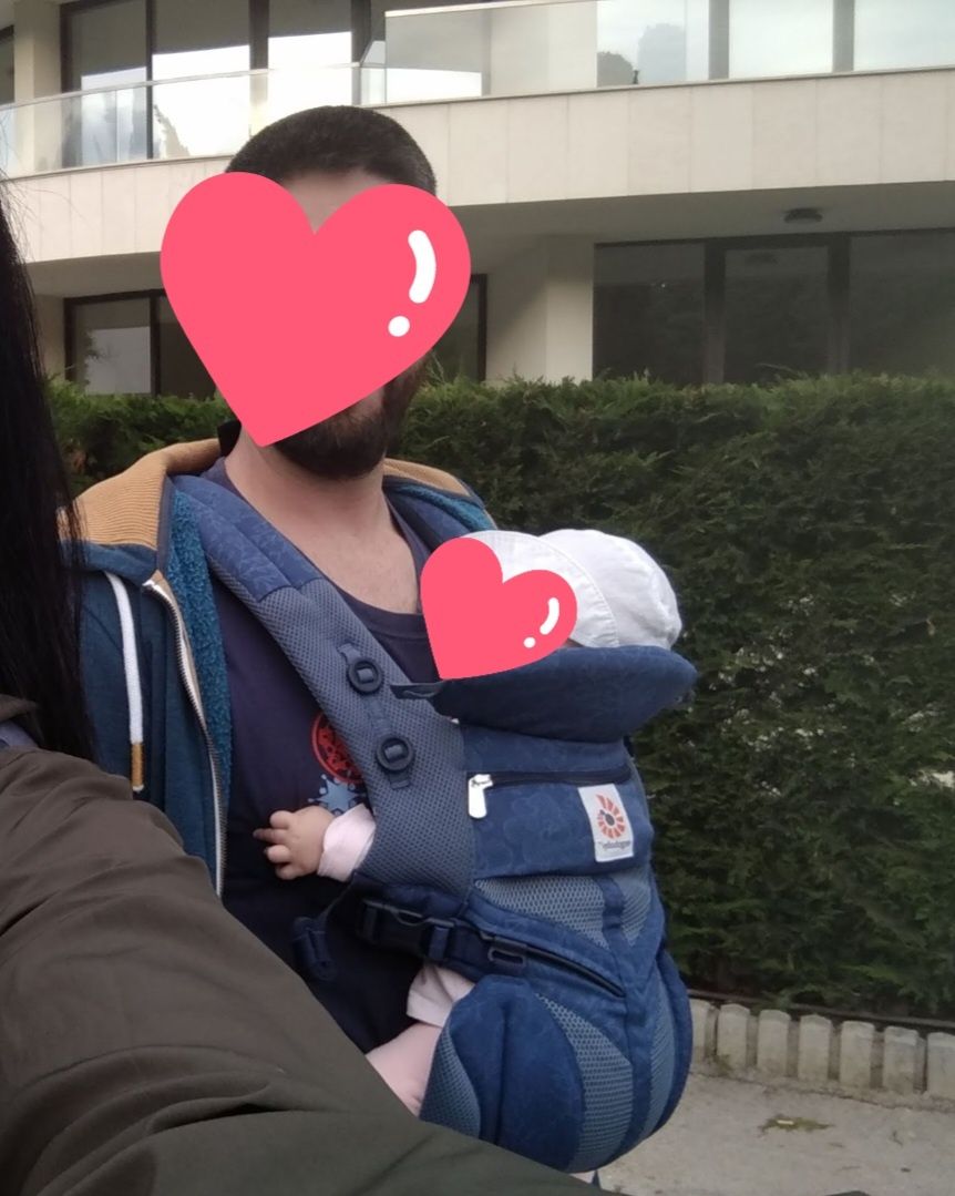 Ergobaby Omni 360 mesh blue blooms