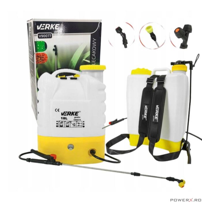 Vermorel, pulverizator manual de stropit cu baterie 8 Ah, debit 3,1