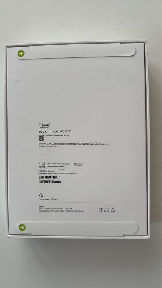 Hoв iPad Air МЗ 11 инча (2025) 128gb син - фабрично запечатан