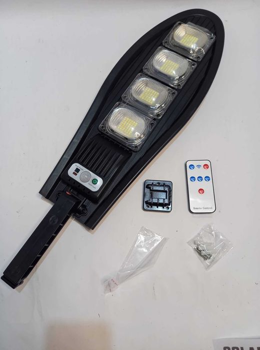 МОЩНА соларна лампа 1200 W с дистанционно и три режима на работа LED