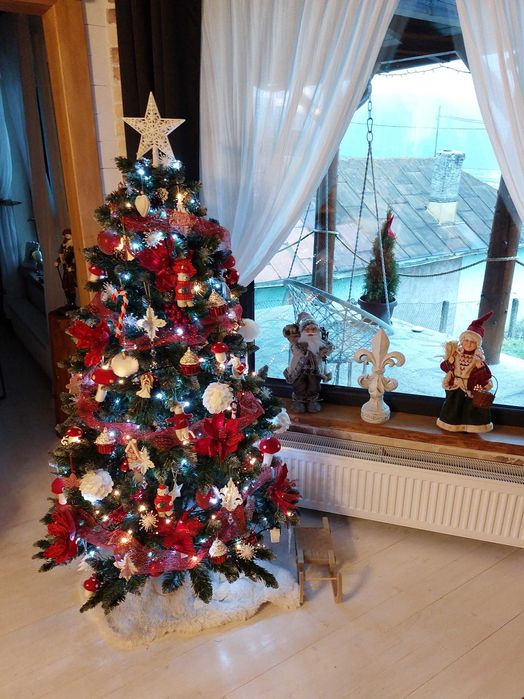 Brad artificial de Crăciun 180 de cm înălțime