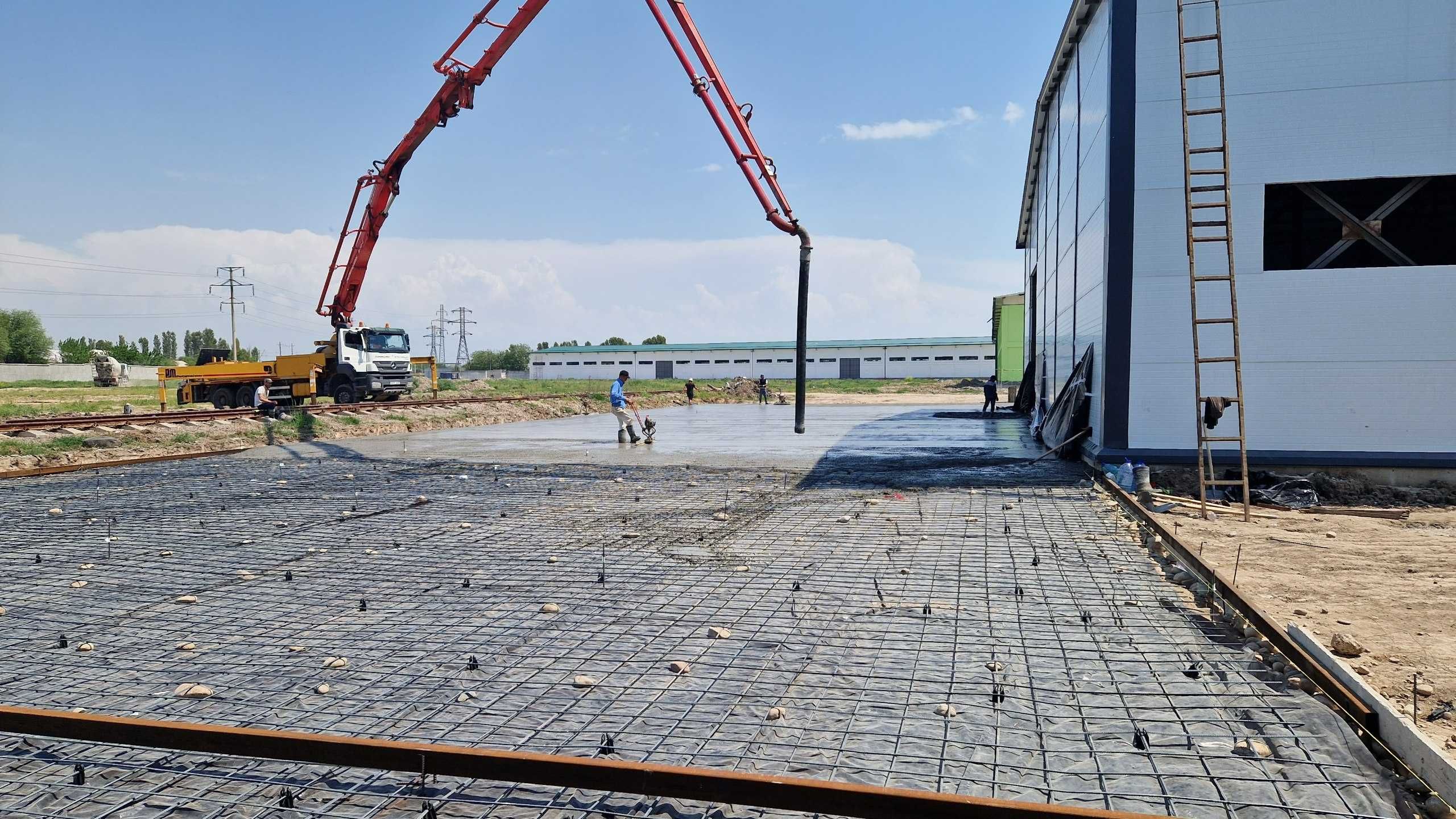 Beton ishlari va pol styashkasi — sifatli va tez!