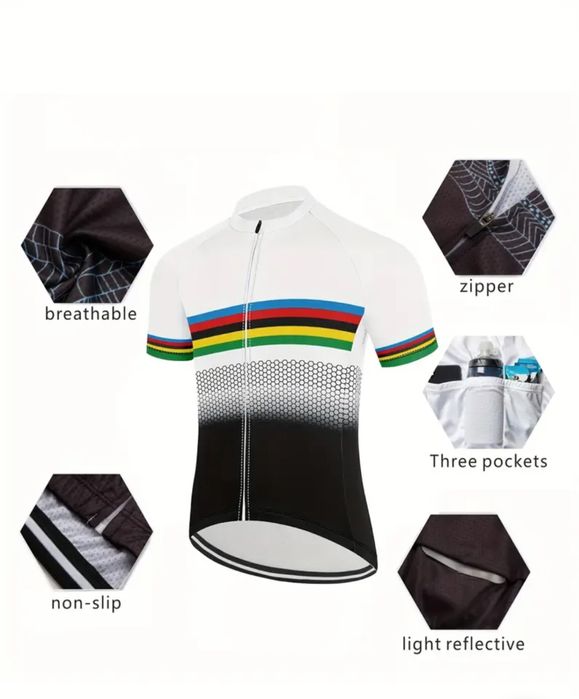 Мъжка тениска/джърси за колоездене