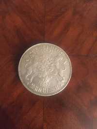 Moneda rara argint 2 riksdaler riksmynt 1857