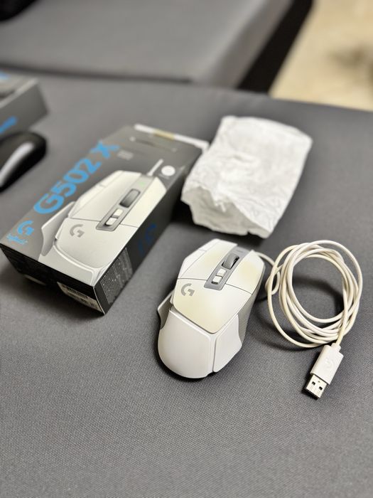 Mouse gaming Logitech G502X White