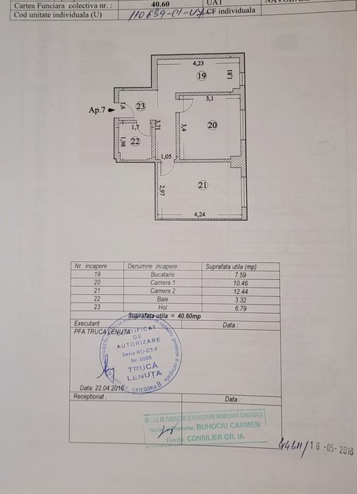 Vand apartament 2 camere decomandat  Navodari