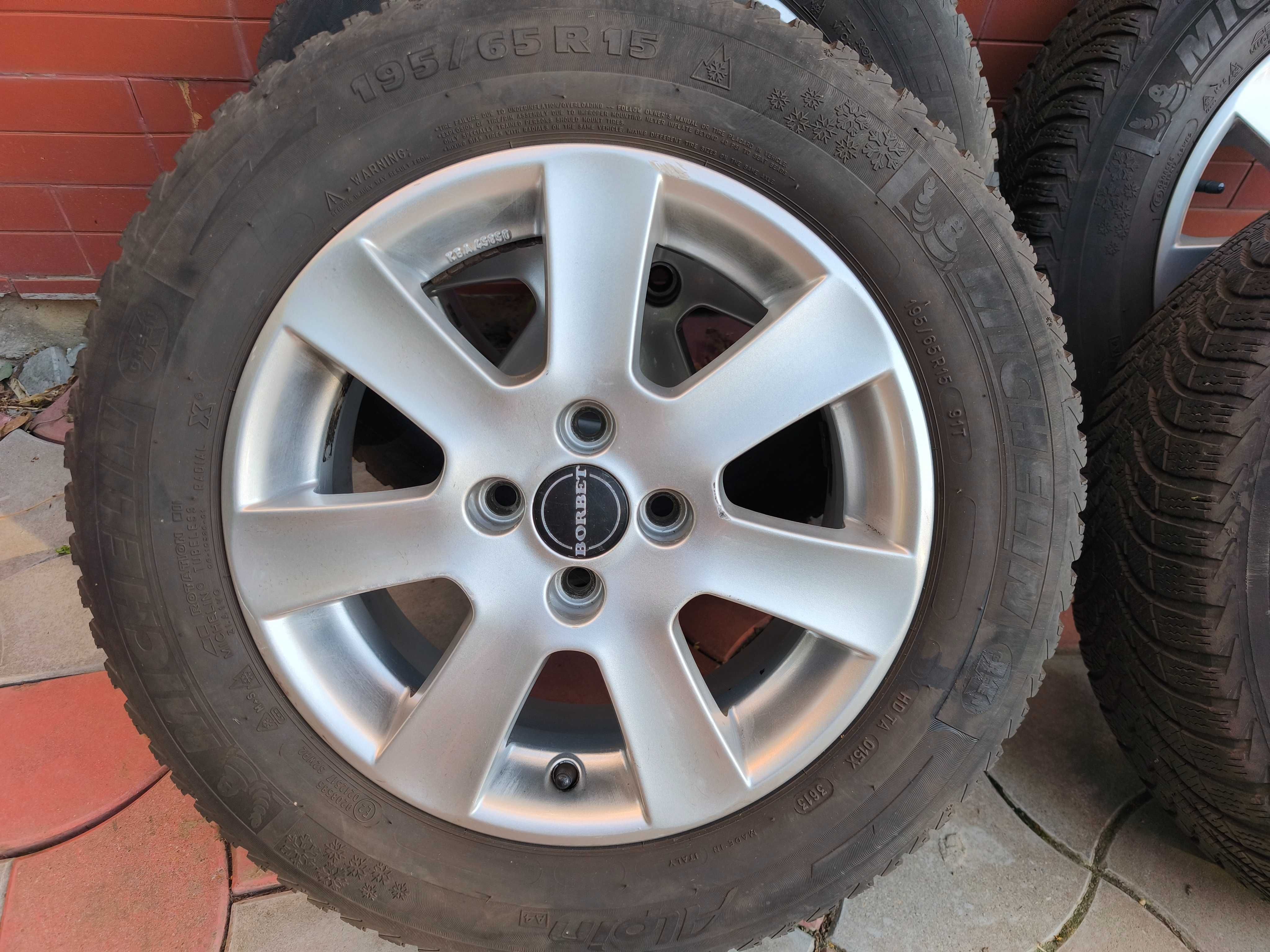 Jante aliaj  Dacia Logan/Sandero/Lodgy 195/65/R15 Michelin -M+S /iarna