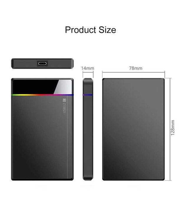 Внешний жёсткий диск 1 ТБ с разъёмом Type - C