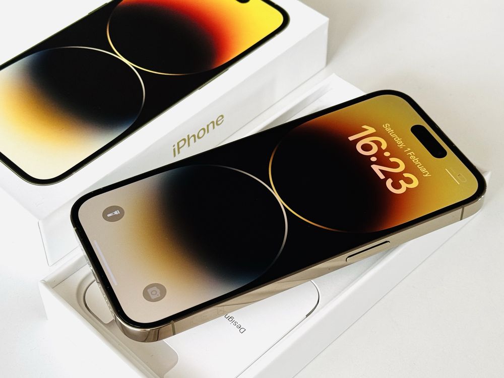 НОВ! Iphone 14 Pro 256GB Gold Гаранция 6 месеца