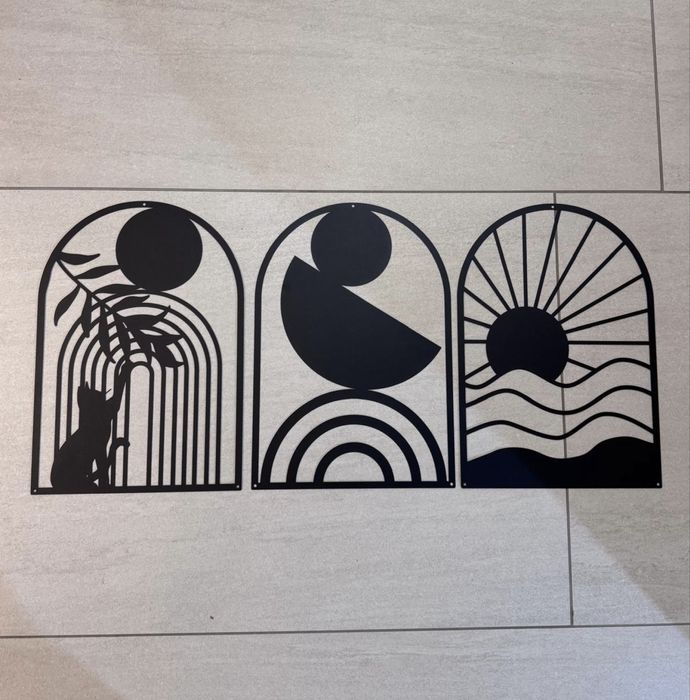 Panouri metalice decor set 3 buc