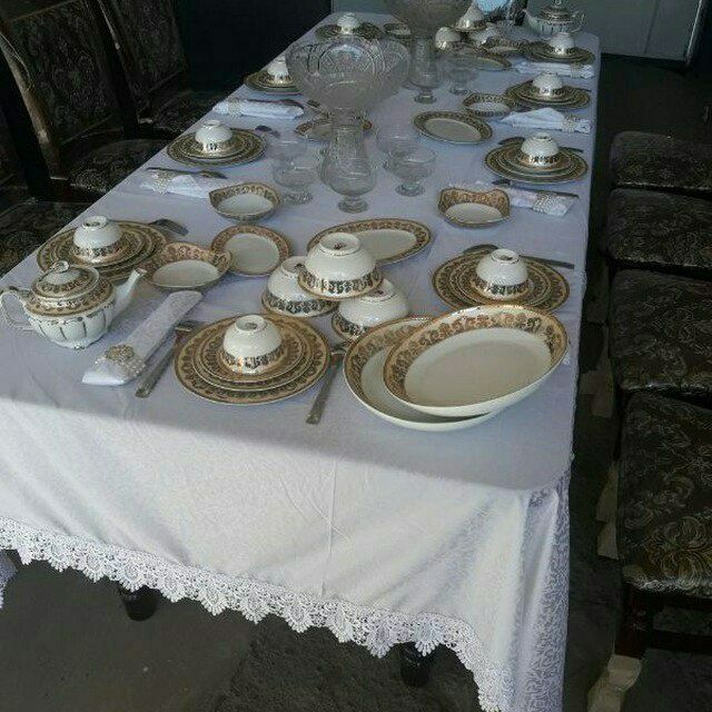 Prakat stol stul chinni idish qozon ochoqsamovar naves ijaraga beramiz