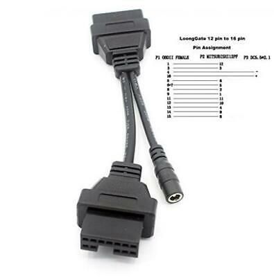 Cablu adaptor Mitsubishi Hyundai 12 pini la OBD II