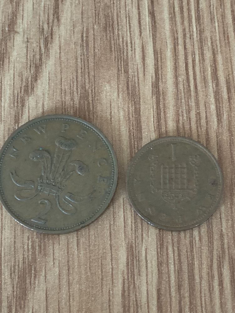 New Penny monede Anglia rare