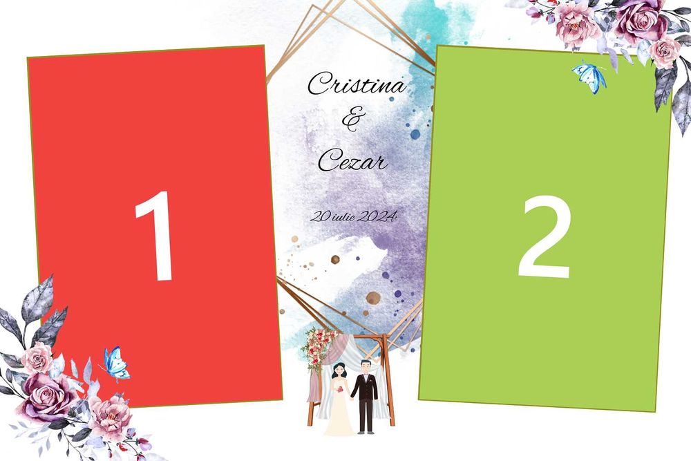 Template-uri nunta/botez editabile pentru dslrbooth