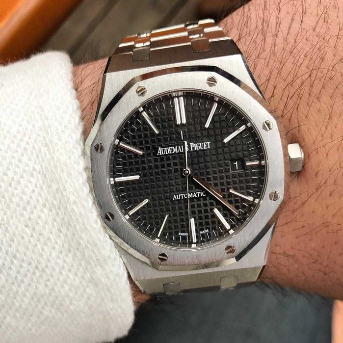 audemars piguet royal oak silver black