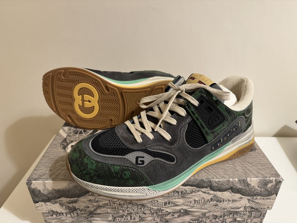 Sneakers Gucci Ultrapace autentici, Noi, 44 1/2