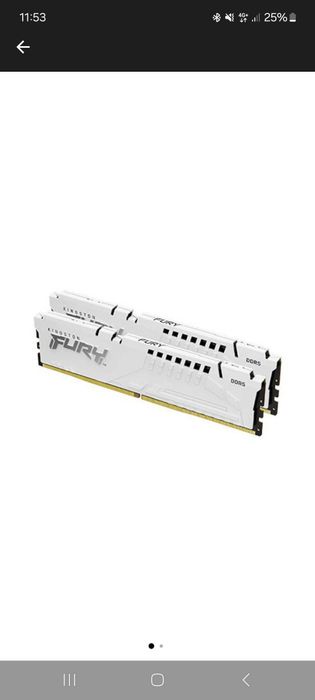 Memorie Kingston FURY Beast White 64GB(2x32GB) DDR5,