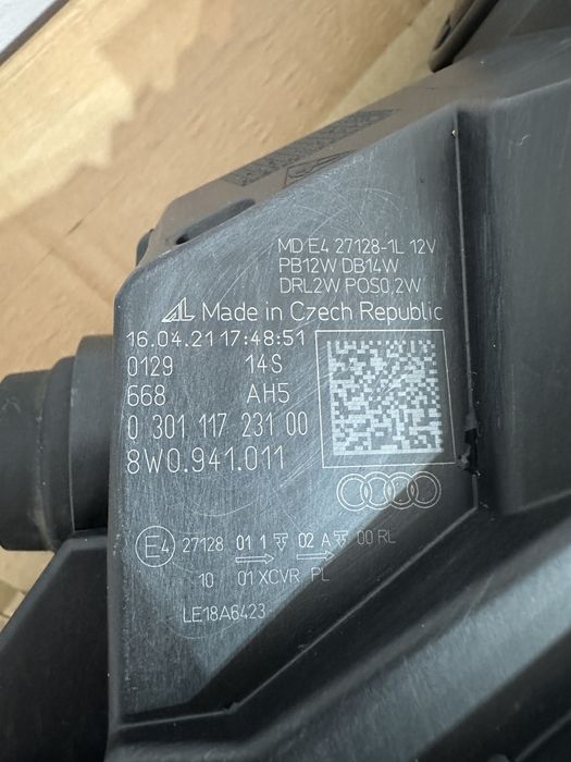 Far stanga audi a4 B9 facelift full led Europa