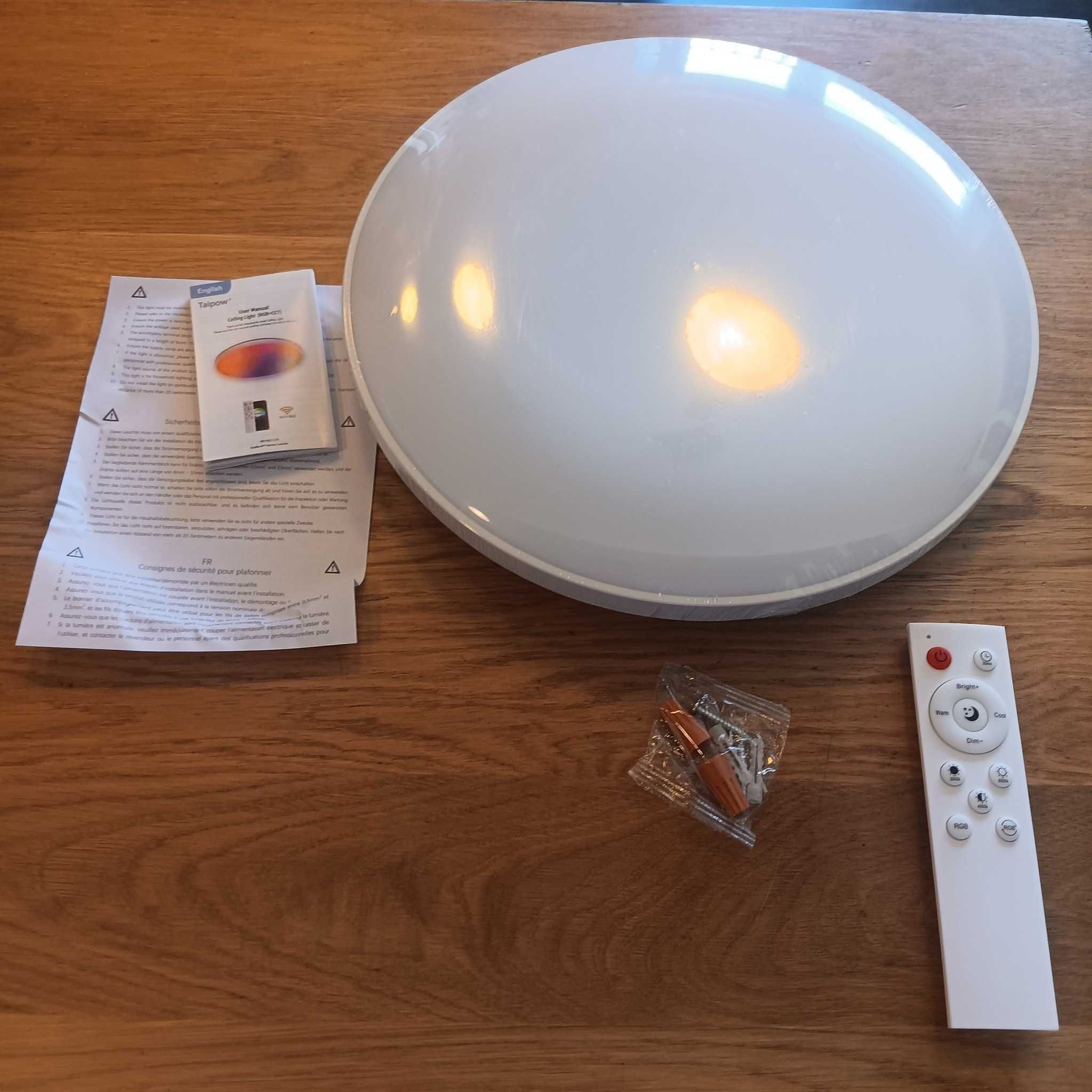 НОВА! Смарт LED таванна лампа 30W с дистанционно, RGB