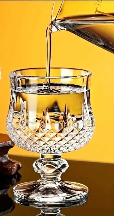 Стъклени чаши за шот с кристално покритие