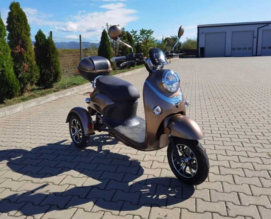 Triciclu electric nou Thor Spyder maro 800W 60V20Ah Agramix