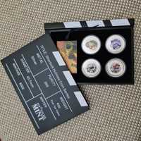 Новый подарочный набор из 4 серебряных монет Шерлок Холмс
