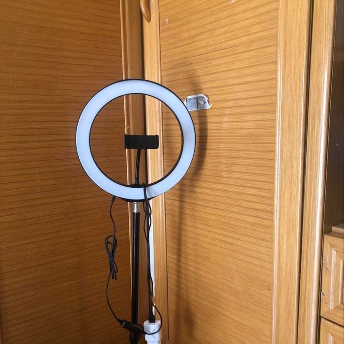 ПРОМО!! LED ринг лампа с трипод , продуктова фотография, streaming