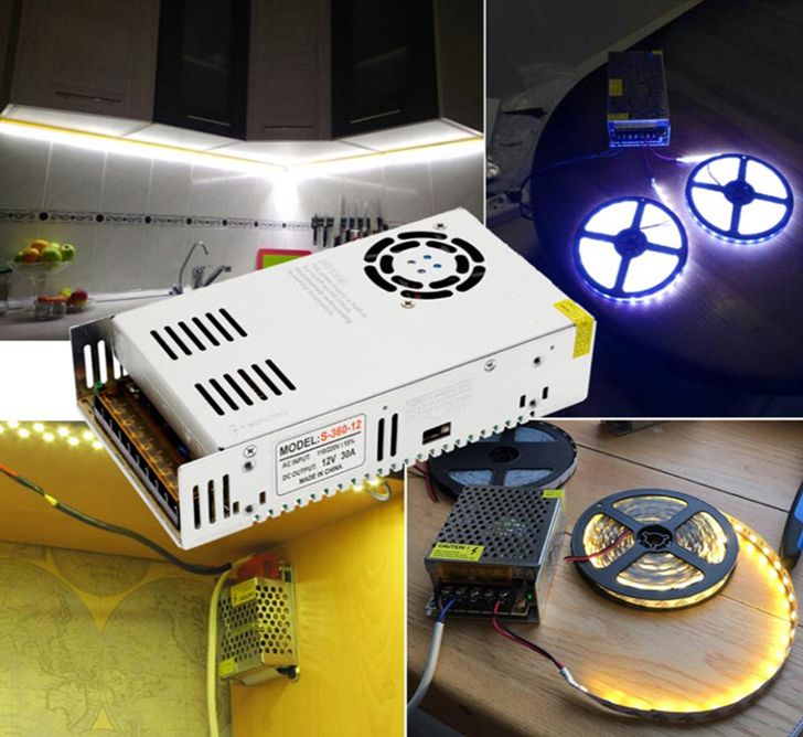 на светодиодные ленты 12/24 вольта БЛОКИ ПИТАНИЯ контроллеры димеры и