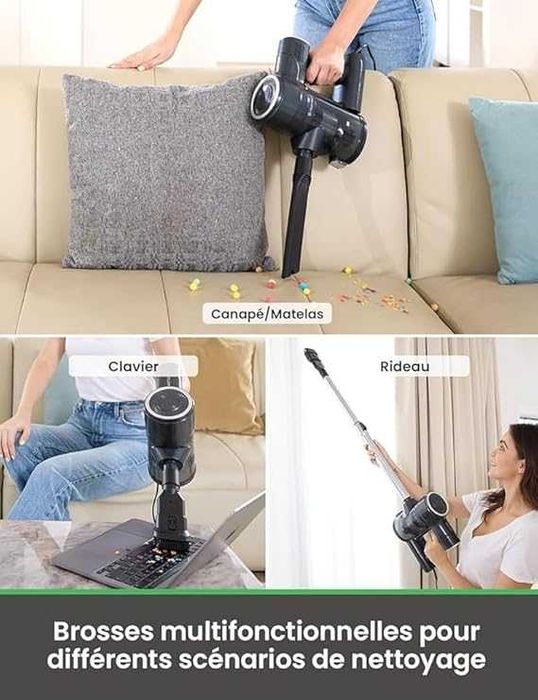 Вертикална прахосмукачка Vactidy Blitz C6 600W с кабел,7m, 600W, 800ml