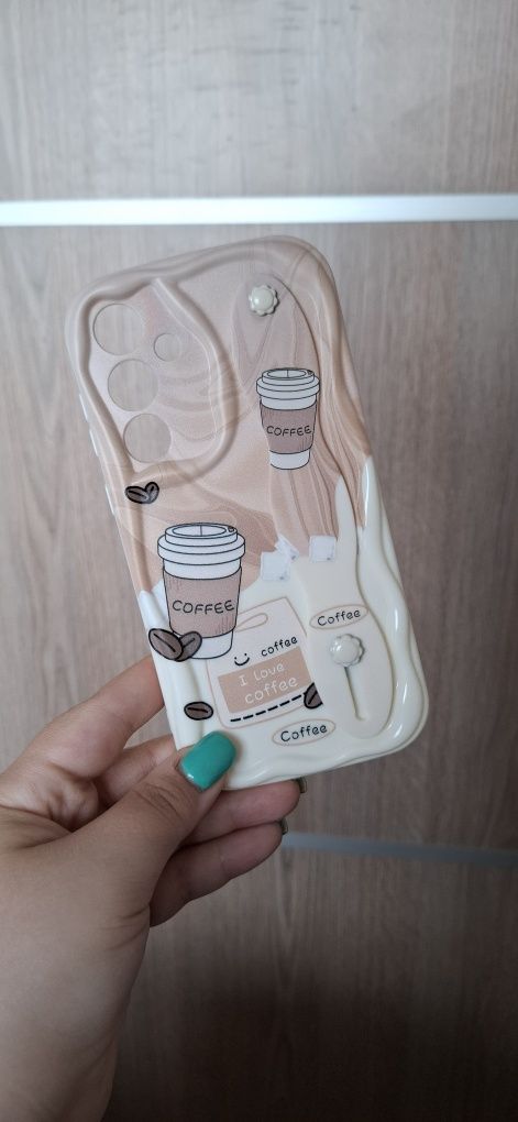 Husa Samsung Galaxy A55 5G - model "cafea" cu suport flexibil