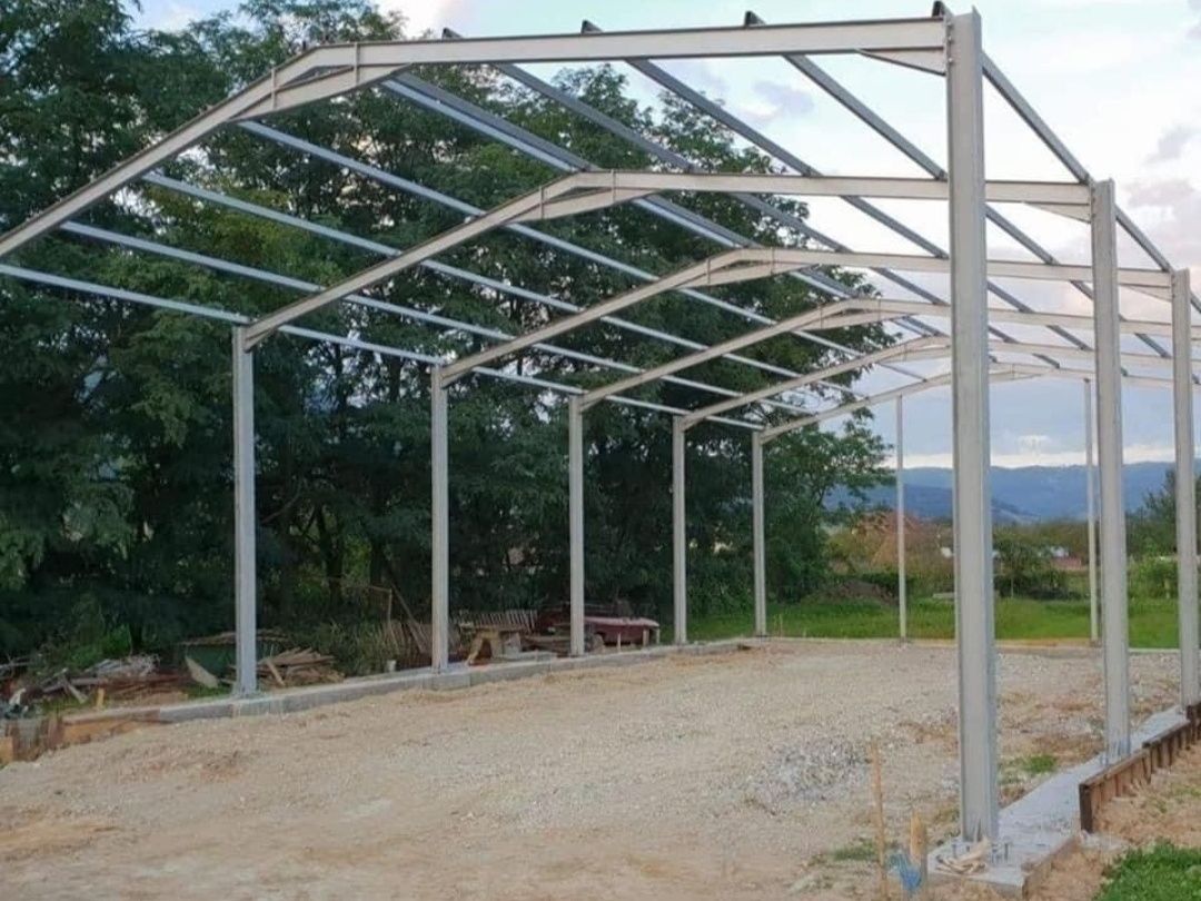 Hale metalice structuri  ferme 8 x 10