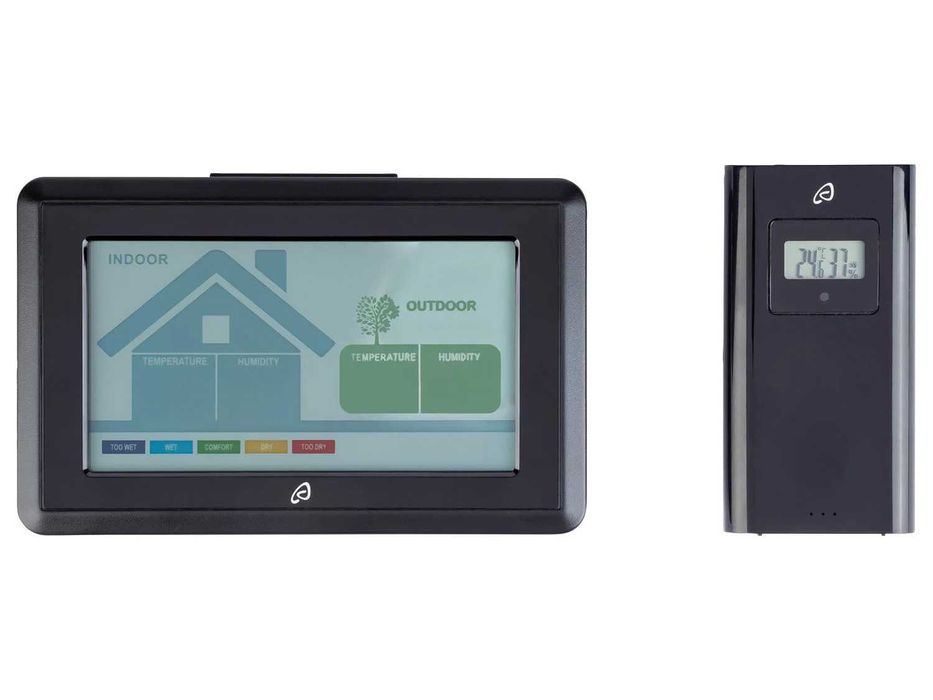 Statie meteo INTERIOR-EXTERIOR, wireless, cu higrometru, NOUA sigilata