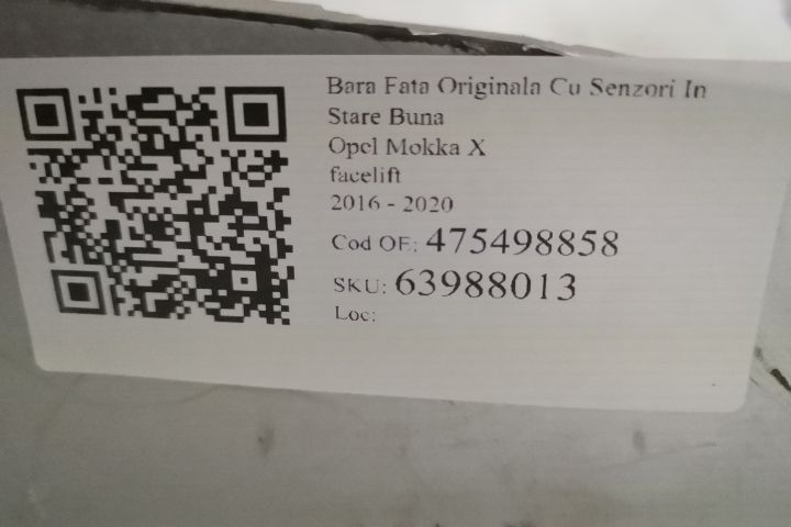 Bara Fata Originala Cu Senzori In Stare Buna Opel  Mokka  X [facelift]