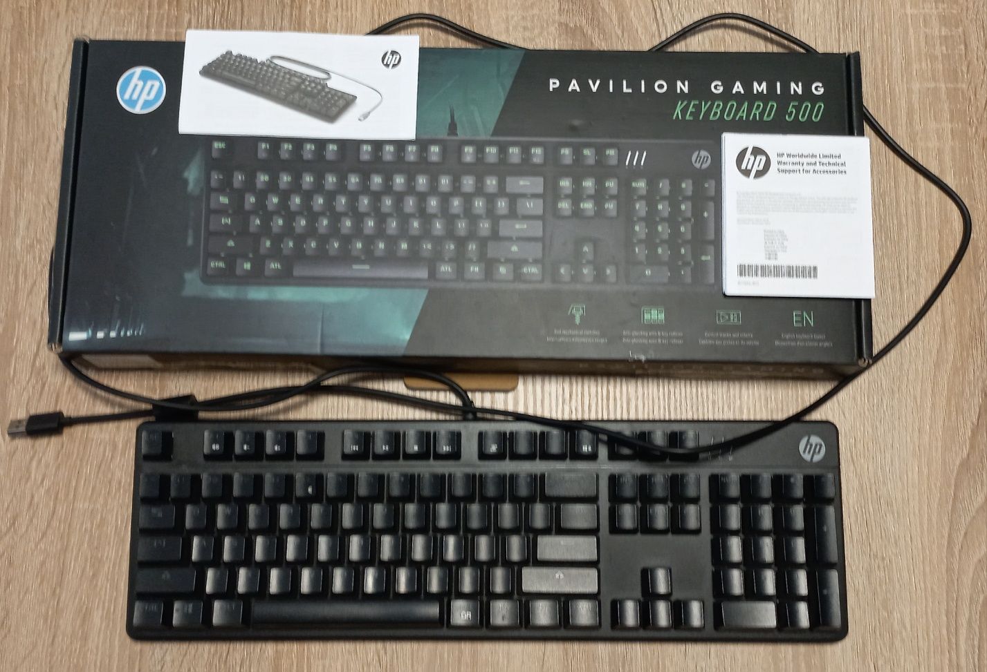 Tastatura mecanica HP Pavilion GAMING Keyboard 500, Negru