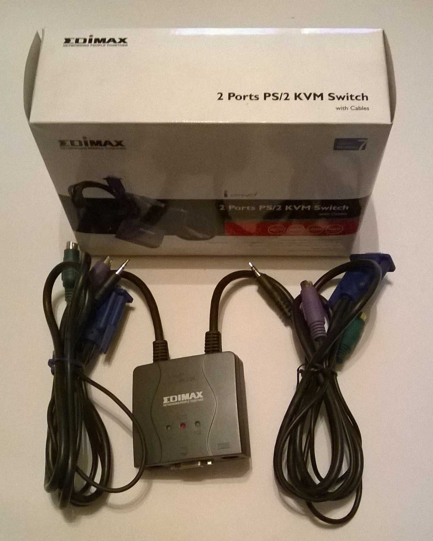 Switch KVM - Edimax PS2 , adaptor usb la PS2