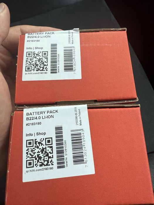 Нови! Батерии HILTI B22-4ah CPC боди