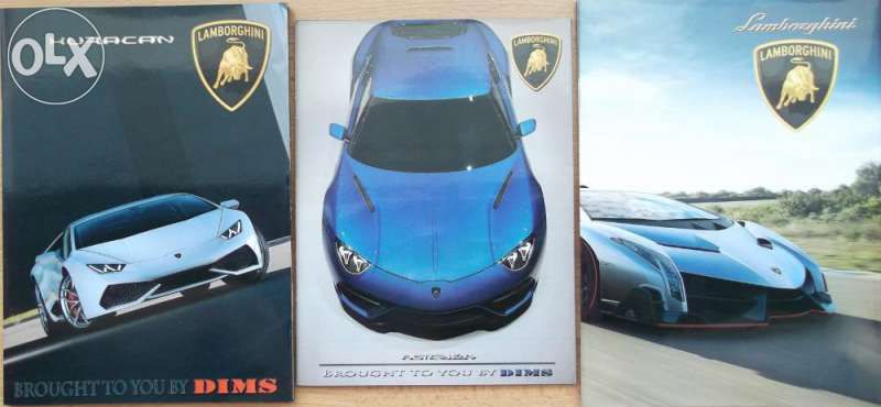 Колекционерски прес кит брошура списание автомобил Lamborghini Huracan