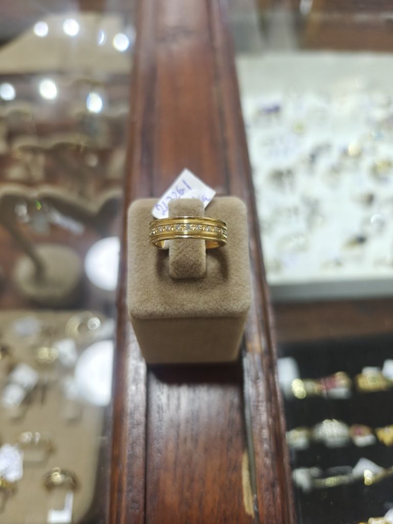 Verigheta aur 18k 5.41 Gr cu diamante de jur împrejur (r)