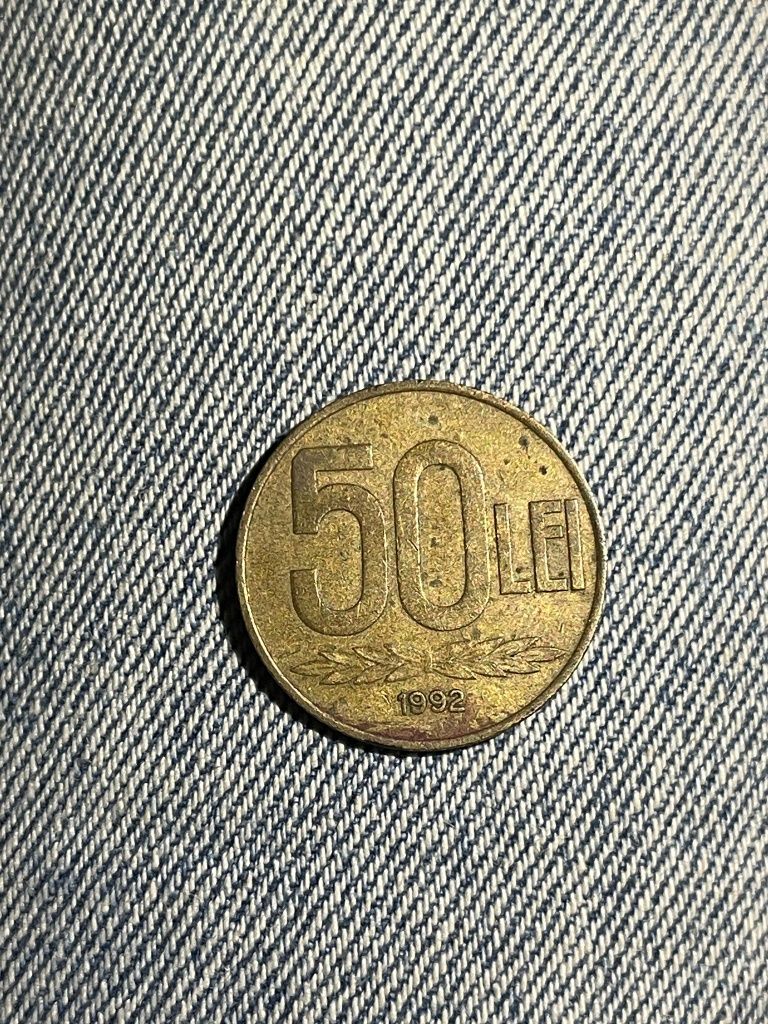 Moneda 50 lei anul 1992