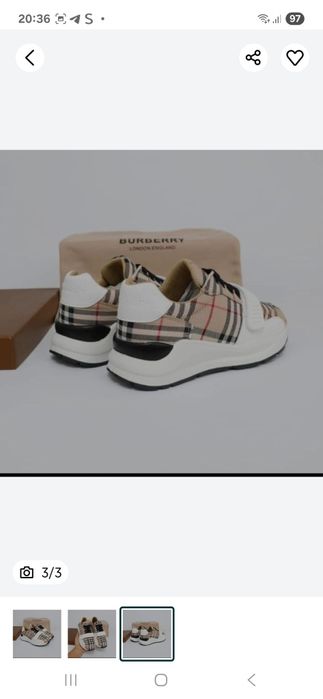 Adidasi Burberry copii