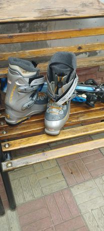 Лыжи и ботинки саламон