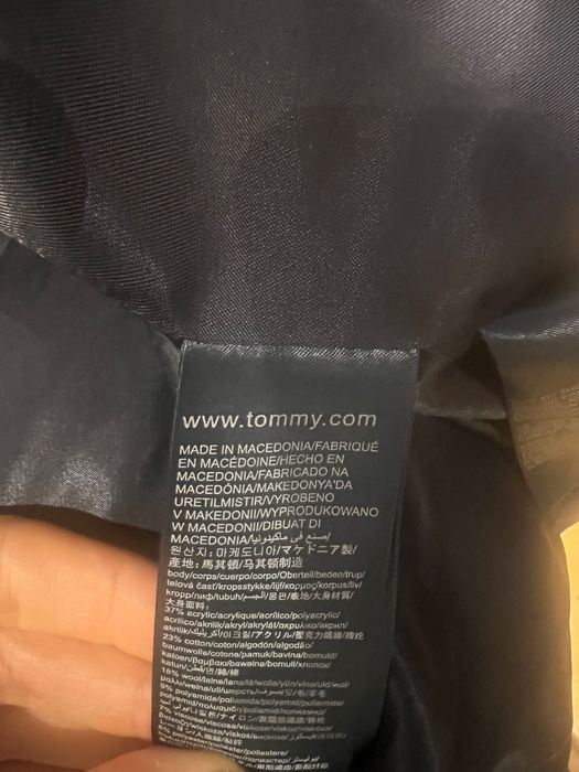 Палто с вълна Tommy Hilfiger S