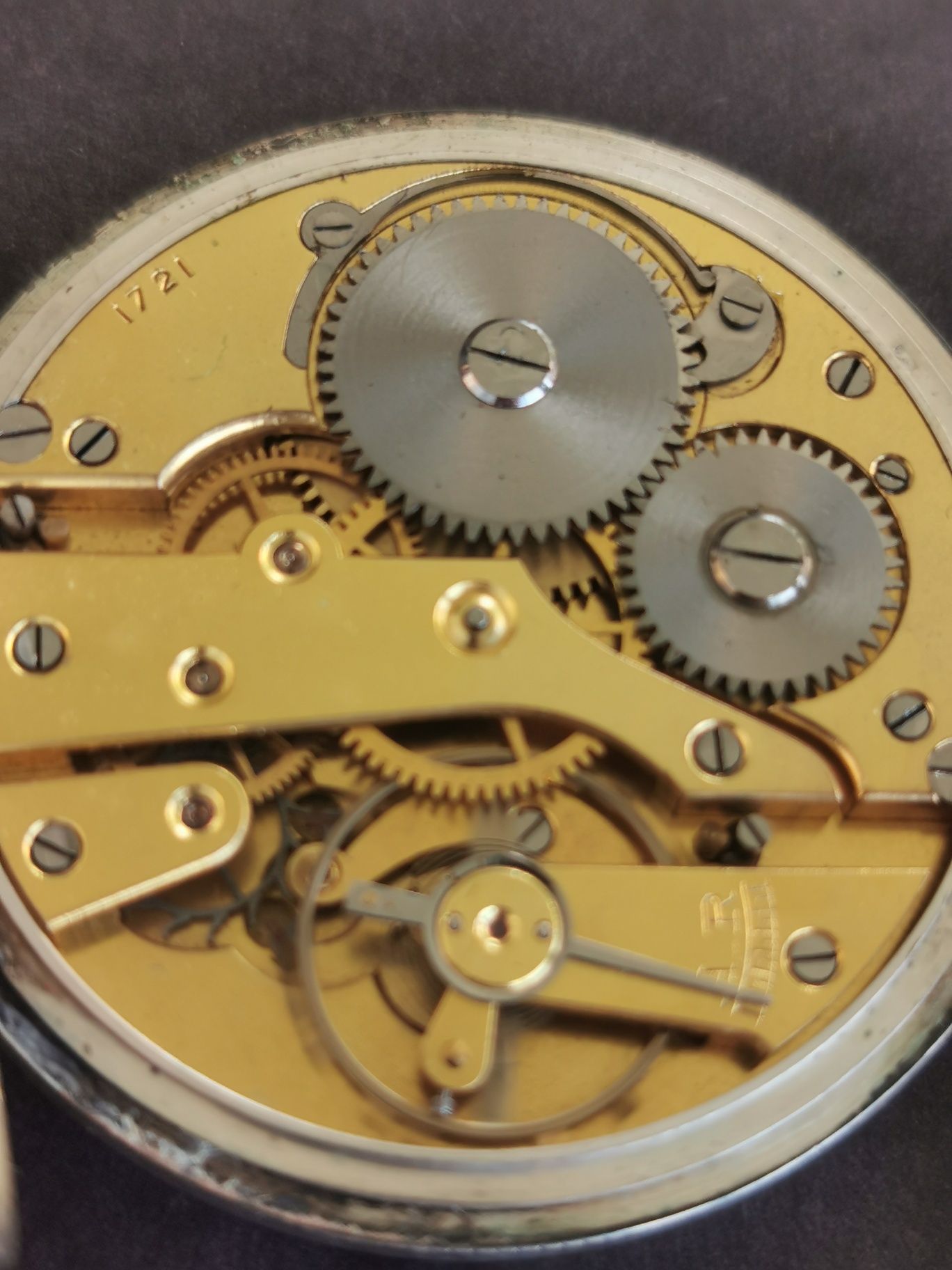 Ceas de buzunar Union Horlogere Ed Barth Argint 48mm