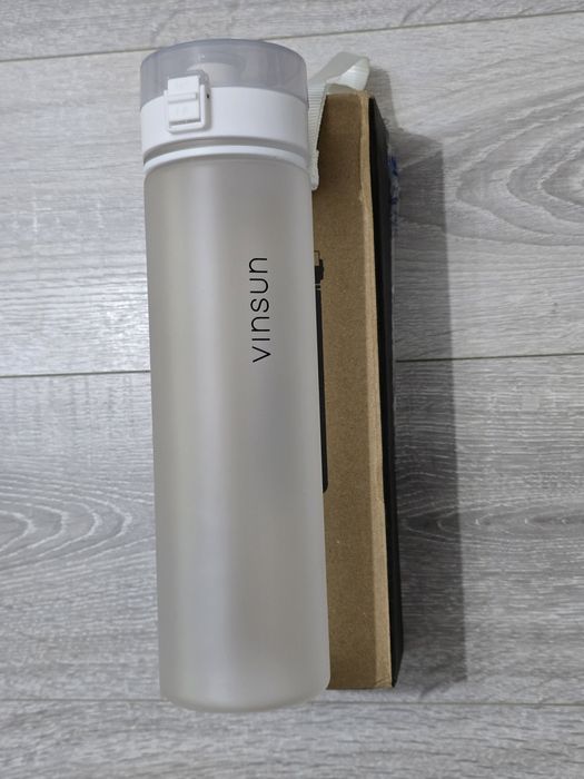 Sticlă sport apă VINSUN 1L – Tritan BPA-Free, etanșă, ușoară