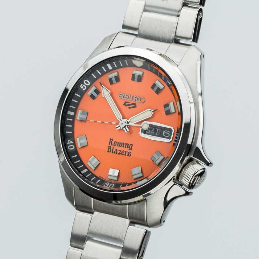 Seiko 5 Sports SRPJ59 Orange Rowing Blazers Limited edition